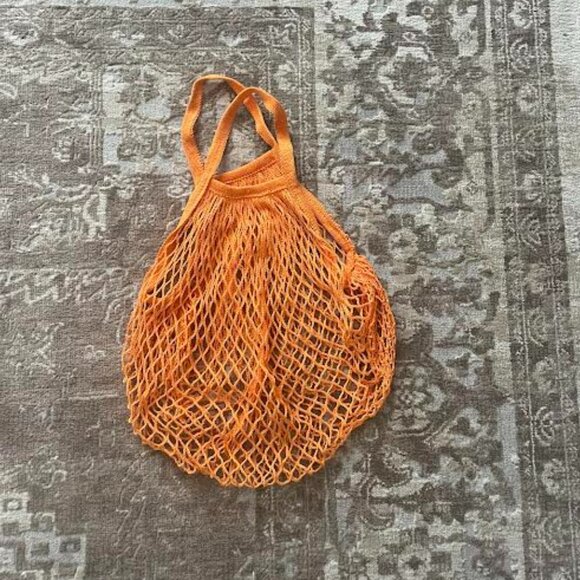 Coral Color Shopping Fishnet - Picture 1 of 2